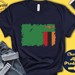 Zambia Flag Shirt | Gift For Zambian Gift | Proud Zambian Pride | Zambian Root | Eastern Africa Flag Country Shirt | Tank Hoodie | F0192