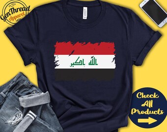 Iraq Flag Shirt | Gift For Iraqi Gift | Proud Iraqi Pride | Iraqi Root | West Asia Flag Country Shirt | Tank Hoodie | F0079