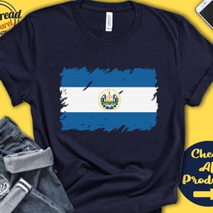 Shirt vlag El Salvador | Cadeau voor Salvadoraans cadeau | Trotse Salvadoraanse Pride | Overhemd met vlag van Midden-Amerika | Tanktop met capuchon | F0051