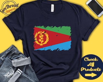 Eritrea Flag Shirt | Gift For Eritrean Gift | Proud Eritrean Pride | Eritrean Root | Eastern Africa Flag Country Shirt | Tank Hoodie | F0054