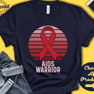 AIDS Shirt | AIDS Awareness | Red Ribbon | Warrior | Fighter | Surgery | Recovery | Tank Hoodie | A1328
