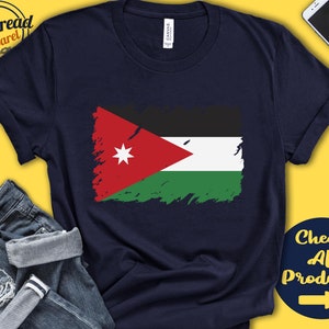 Jordan Flag Shirt | Gift For Jordanian Gift | Proud Jordanian Pride | Jordanian Root | West Asia Flag Country Shirt | Tank Hoodie | F0085