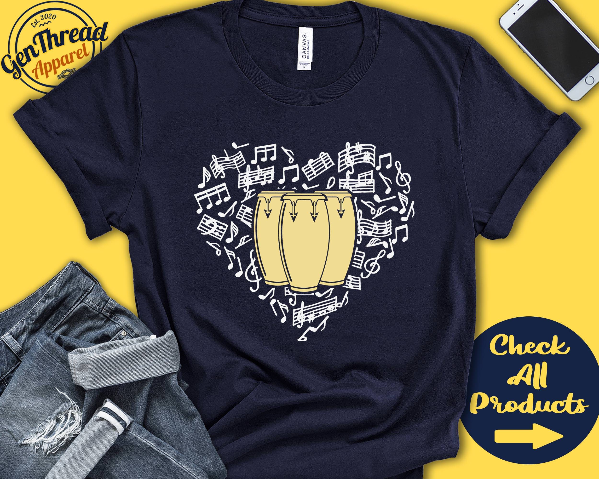 Conga Player Shirt | Conga Gift | Conga Drummer | Congo Drum | Percussion | Musician | Music Lover Heart | Instrument | Tank Hoodie | A2546