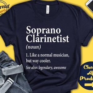 Soprano Clarinetist Shirt | Soprano Clarinetist Gift | Clarinet Player | Musical Instrument | Musician Definition | Tank Hoodie | A2662