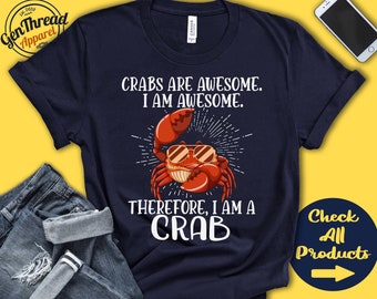 Crab Shirt | Crab Lover | Gift | Zoo | Zoologist | Carcinology | Carcinologist | Funny Cool Awesome Animal | Tank Hoodie | A3075