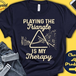 Triangle Player Shirt | Triangle Gift | Orchestra Gift | Percussion | Musician | Music | Instrument | My Therapy | Tank Hoodie | A2473