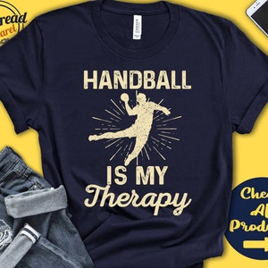 Handball Shirt | Handball Is My Therapy | Handball Player | Handball Coach | Fan | Men | Catching Sports | Tank Hoodie | A1971