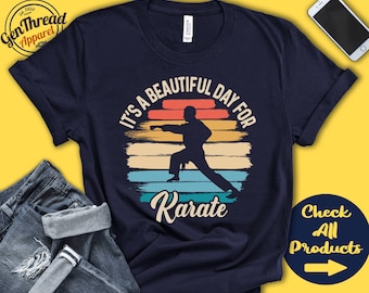 Camiseta de karate / Un día maravilloso para el karate / Regalo de karate / Luchador / Camiseta de artes marciales / Deportes de combate / Sudadera sin mangas / A1698