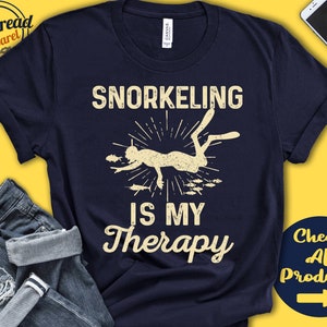 Schnorchler Shirt | Schnorcheln ist Meine Therapie | Schnorchler Geschenk | Unterwasser | Snorkel Shirt | T-Shirt | Wassersport | Tank Hoodie | A1916