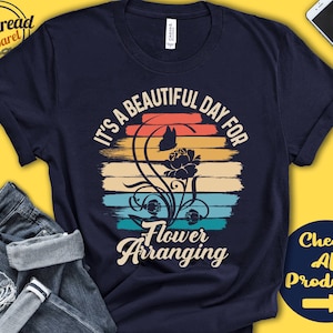 Bloemschikshirt | Cadeau voor bloemist | Bloemenliefhebber | Shirt tuinman | Arrangeur | Retro-shirt Beautiful Day Hobby | Tanktop met capuchon | A2262