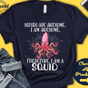 Squid Shirt | Squid Lover | Gift | Zoo | Zoologist | Teuthology | Teuthologist | Funny Cool Awesome Animal | Tank Hoodie | A3139