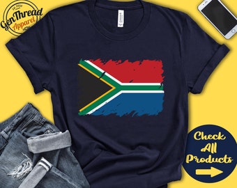 South Africa Flag Shirt | For South African Gift | Proud South African Pride | Afrikaans Shirt Country Shirt | Tank Hoodie | F0159