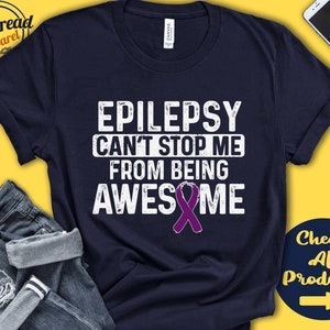 Epilepsy Shirt | Epilepsy Awareness | Purple Ribbon | Fighter | Warrior | Surgery | Recovery | Cant Stop | Tank Hoodie | A1062