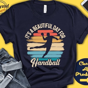 Handball Shirt | Beautiful Day For Handball | Handball Player | Handball Coach | Fan | Men | Catching Sports | Tank Hoodie | A1673