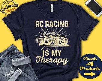 RC Racer-tröja | RC Racing är min terapi | Fjärrstyrd | RC-bilracing | Fjärrkontroll | Sport | Tankluvtröja | A2123