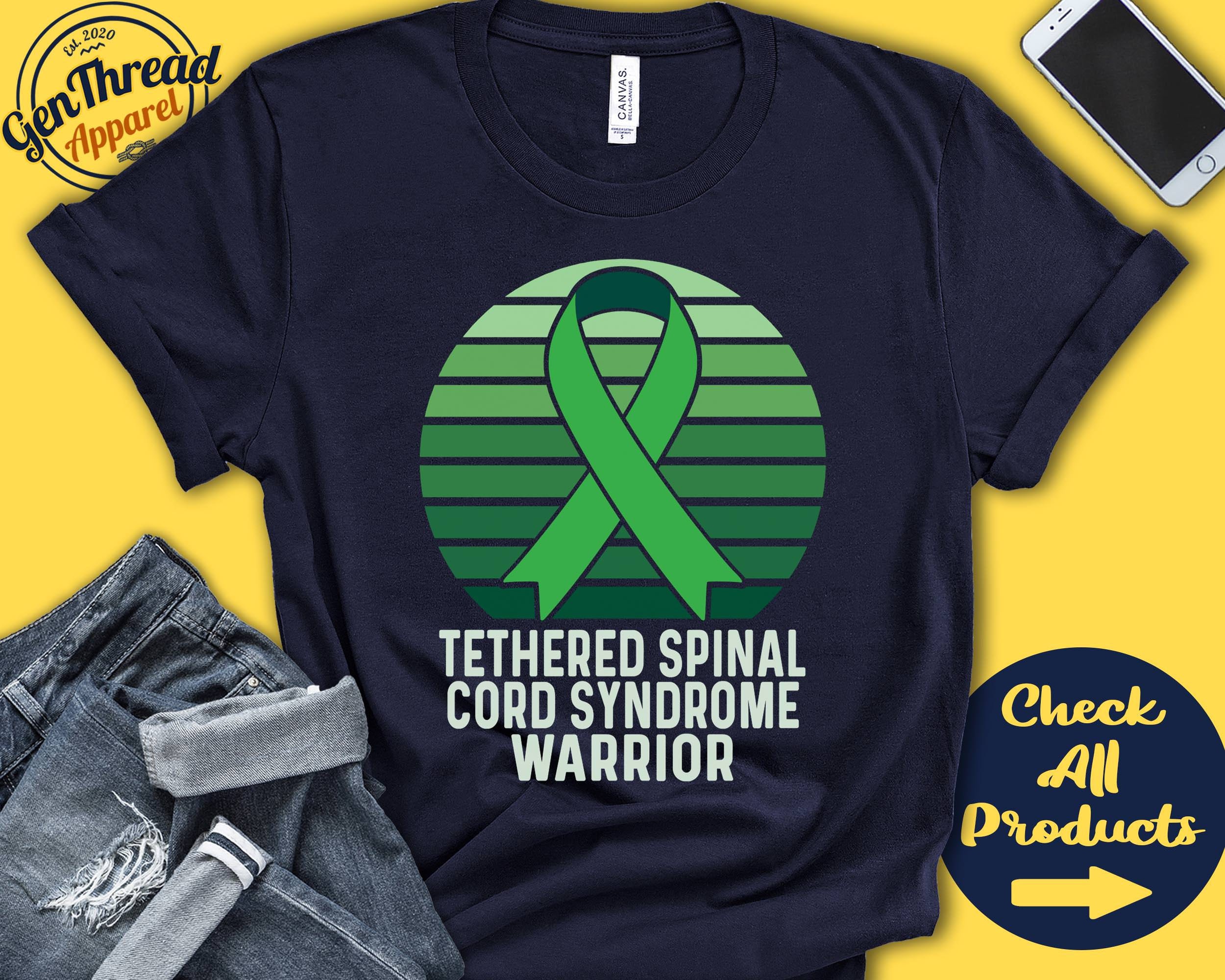 Tethered Spinal Cord Syndrome Shirt | TCS Awareness | Green