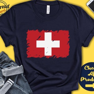 Switzerland Flag Shirt | Gift For Swiss Gift | Proud Swiss Pride | Swiss Root | Europe Flag Country Shirt | Tank Hoodie | F0168