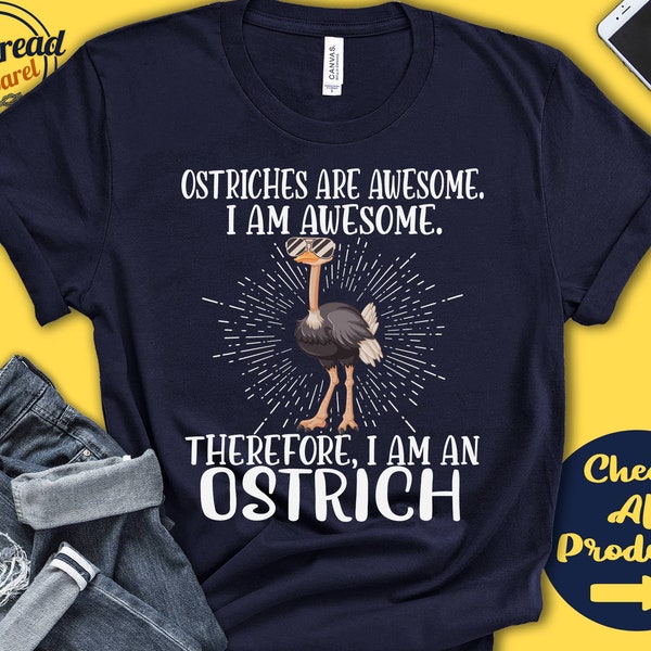 Ostrich Shirt | Ostrich Lover | Gift | Zoo | Zoologist | Ornithology | Ornithologist | Funny Cool Awesome Animal | Tank Hoodie | A3056