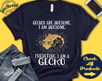 Gecko Shirt | Gecko Lover | Gift | Zoo | Zoologist | Herpetology | Herpetologist | Funny Cool Awesome Animal | Tank Hoodie | A3268
