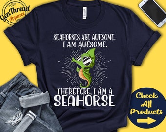 Seahorse Shirt | Seahorse Lover | Gift | Zoo | Zoologist | Ichthyology | Ichthyologist | Funny Cool Awesome Animal | Tank Hoodie | A3112