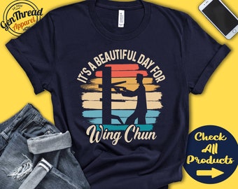 Flügel Chun Shirt | Schöner Tag für Wing Chun | Flügel Chun Geschenk | Kämpfer | Kampfkunst-T-Shirt | Kampfsport | Tank Hoodie | A1685