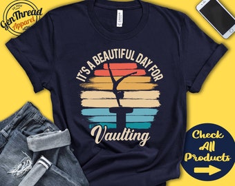 Camiseta de saltador/Un día maravilloso para saltar/Regalo para gimnastas/Chica/Mujer/Artística/Camiseta con mensaje "Amo la gimnasia"/Deportiva/Sudadera sin mangas/A1748