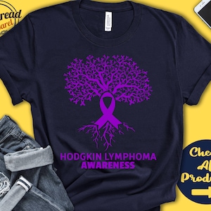 Hodgkin Lymphoma Shirt | Hodgkin Lymphoma Awareness | Tree Of Life | Violet Ribbon | Fighter | Warrior | Recovery  Tank Hoodie | A2967