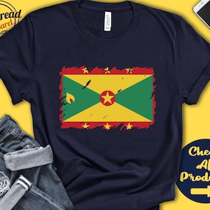 Grenada Flag Shirt | Gift For Grenadian Gift | Proud Grenadian Pride | Grenadian Root | Caribbean Flag Country Shirt | Tank Hoodie | F0066