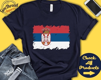 Serbia Flag Shirt | Gift For Serbian Gift | Proud Serbian Pride | Serb or Serbian Root | Europe Flag Country Shirt | Tank Hoodie | F0152