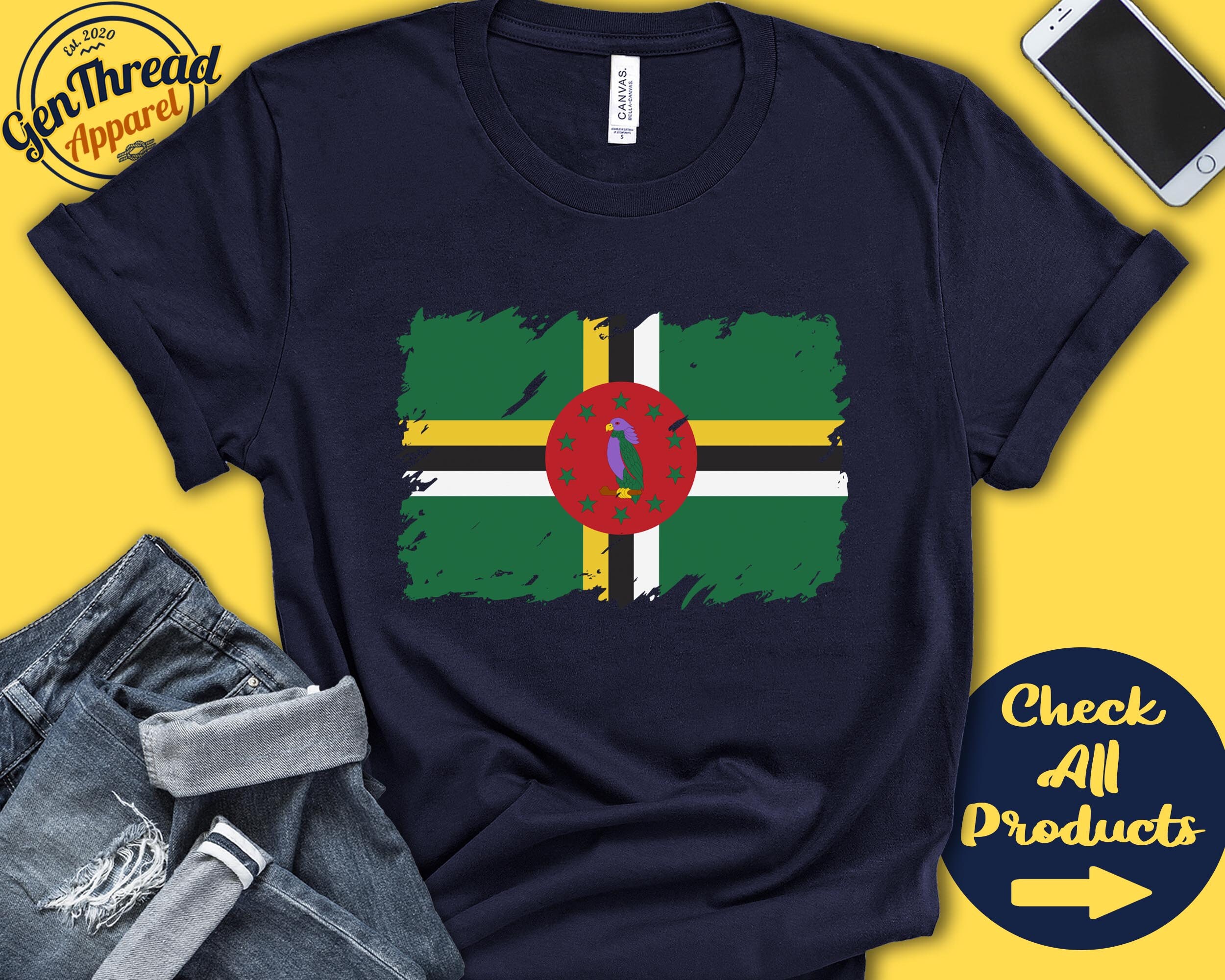 Dominica Flag Shirt | Gift For Dominican Gift | Proud Dominican Pride | Dominican Root | Caribbean Flag Country Shirt | Tank Hoodie | F0047