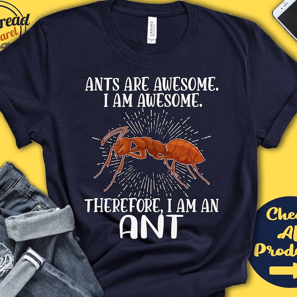 Ant Shirt | Ant Lover | Gift | Zoo | Zoologist | Myrmecology  | Myrmecologist | Funny Cool Awesome Animal | Tank Hoodie | A3116