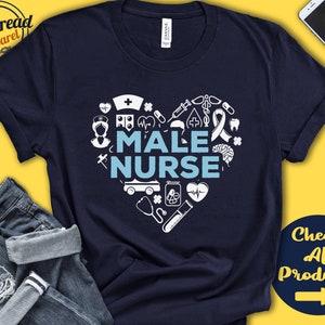 Male Nurse Shirt | Male Nurse Gift | Murse Shirt | Graduation | Appreciation | Nurse Life | Student | Registered | RN | Tank Hoodie | A0205