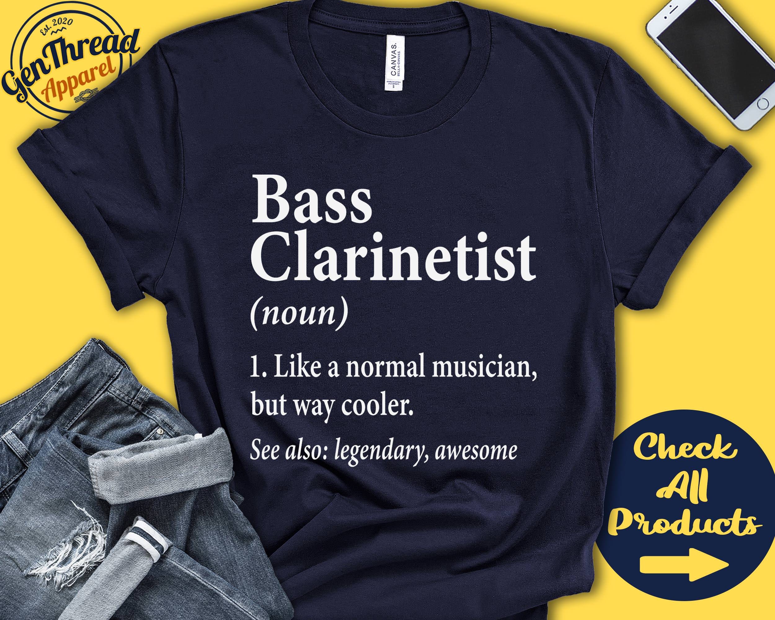 Bass Clarinetist Shirt | Bass Clarinetist Gift | Clarinet Player | Musical Instrument | Musician Definition | Tank Hoodie | A2663