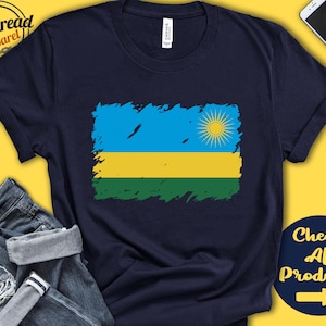 Rwanda Flag Shirt | Gift For Rwandan Gift | Proud Rwandan Pride | Rwandan Root | Eastern Africa Flag Country Shirt | Tank Hoodie | F0142