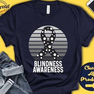 Blindness Shirt | Blindness Awareness | Polka Dot Ribbon | Warrior | Fighter | Surgery | Recovery | Tank Hoodie | A1517