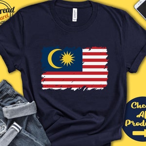 Malaysia Flag Shirt | Gift For Malaysian Gift | Proud Malaysian Pride | South East Asia Flag Country Shirt | Tank Hoodie | F0101