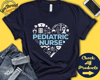 Maglietta per infermiere pediatrico / Regalo per infermiere pediatrico / Maglietta per infermiere pediatrico / Apprezzamento / Vita da infermiere / Studente / Registrato / Canotta / Felpa con cappuccio / A0221