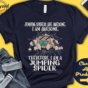 Jumping Spider Shirt | Jumping Spider Lover | Gift | Zoo | Arachnology | Arachnologist | Funny Cool Awesome Animal | Tank Hoodie | A3019