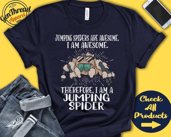 Jumping Spider Shirt | Jumping Spider Lover | Gift | Zoo | Arachnology | Arachnologist | Funny Cool Awesome Animal | Tank Hoodie | A3019