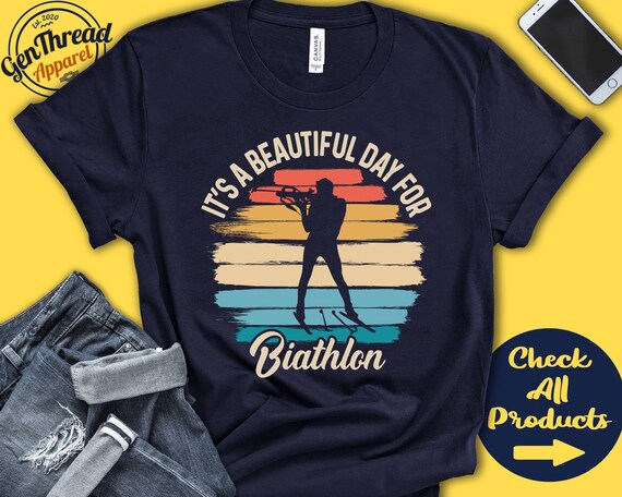 Biathlon Winter Sports Usa Skiing Silhouette T-Shirt Gift Biathlon Winter Sports Usa Skiing Silhouette T-Shirt Gift
