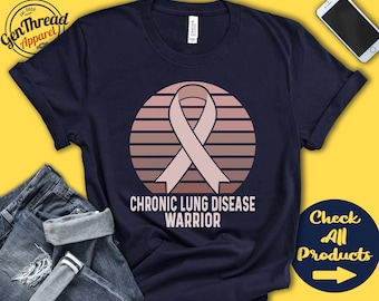 Chronic Lung Disease Shirt | Chronic Lung Disease Awareness | Pearl Ribbon | Warrior | Fighter | Surgery | Recovery | Tank Hoodie | A1460