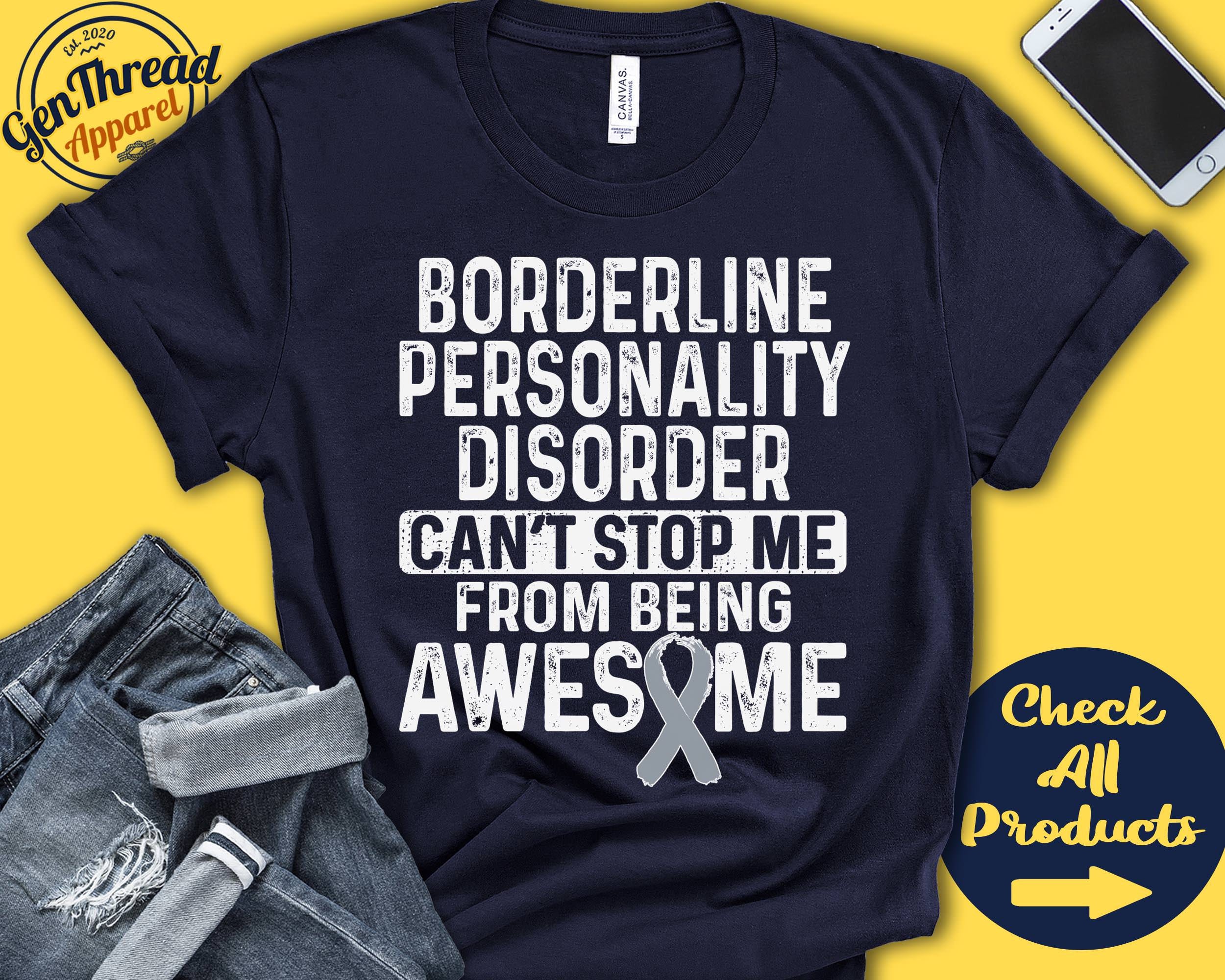 ◆BLACKBLOND◆ Vivid Disorder Patch T-Shirt White I Wear White and Black for My Sister-rare Disease Awareness