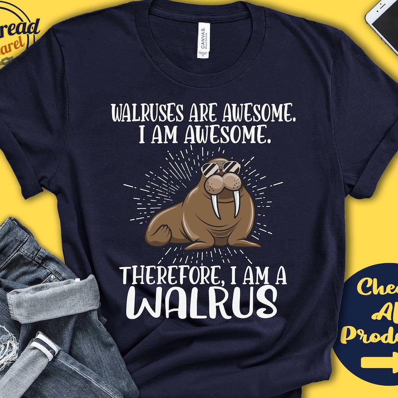 Funny Walrus Costume Shirt Halloween Adults Kids Men Women