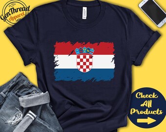 Croatia Flag Shirt | Gift For Croatian Gift | Proud Croatian Pride | Croatian Root | Europe Flag Country Shirt | Tank Hoodie | F0041