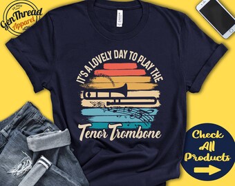 Maglietta Trombonista Con Design Battito Cardiaco - 100% Cotone, Regalo Per Musicisti - Foto 8