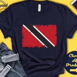 Trinidad und Tobago Flagge Shirt | Geschenk für Trinidad Geschenk | Stolzer Trinidad-Stolz | Karibik Flaggen-Land Shirt | Tank Hoodie | F0176