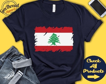 Lebanon Flag Shirt | Gift For Lebanese Gift | Proud Lebanese Pride | Lebanese Root | West Asia Flag Country Shirt | Tank Hoodie | F0092