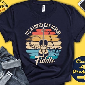 Fiddle Player Shirt | Fiddle Player Gift | Bluegrass | Violin | Stringed | Musician | Music | Instrument | Lovely Day | Tank Hoodie | A2399