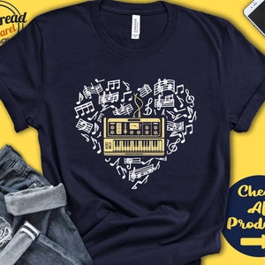 Synthesizer Player Shirt | Synthesizer Gift | Electronic Music | DJ Shirt | Musician | Music Lover Heart | Instrument | Tank Hoodie | A2555