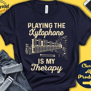 Xylophone Player Shirt | Xylophone Gift | Xylophonist | Percussion | Musician | Music | Instrument | My Therapy | Tank Hoodie | A2475